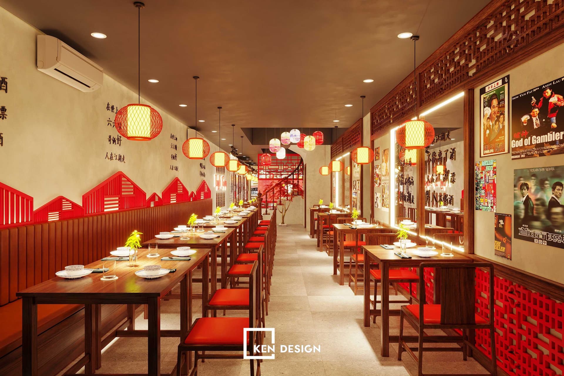 Thiết kế nhà hàng Trung Hoa