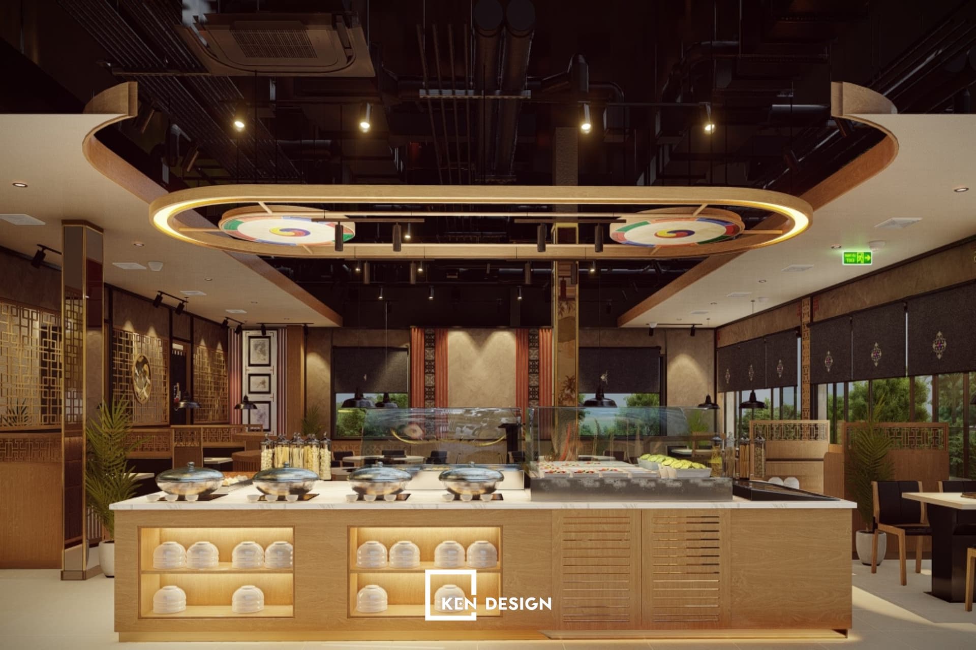 Thiết kế nhà hàng Buffet
