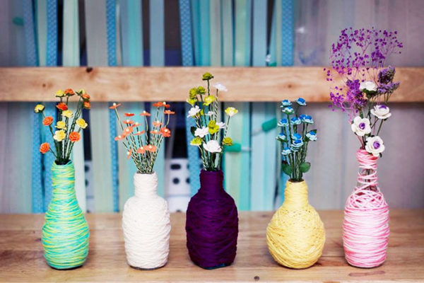 0 hoa handmade2 600x400 - Dùng hoa handmade trong trang trí quán cafe - Sáng tạo và tiết kiệm