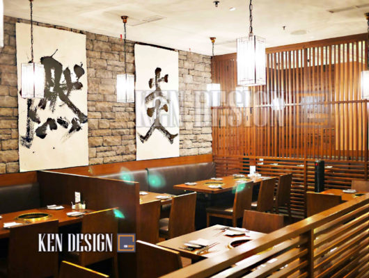thiet ke noi that nha hang nhat ban tinh te dang cap 06 530x400 - Thiết kế nội thất nhà hàng Nhật Bản tinh tế đẳng cấp