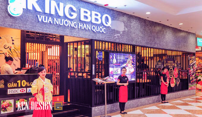 Thiết kế nhà hàng nướng King BBQ đậm chất Hàn Quốc
