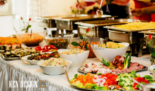 Thực đơn buffet luôn đa dạng và hấp dẫn