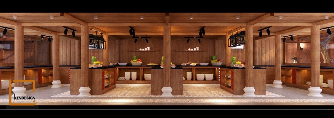 Thiết kế nhà hàng Sóc Sơn lấy cảm hứng từ nhà sàn gỗ