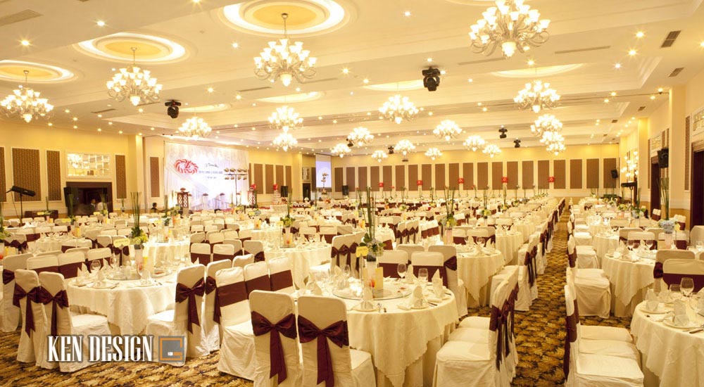 Tiêu chuẩn thiết kế nhà hàng tổ chức Sự kiện - Tiệc cưới tại Hà Nội