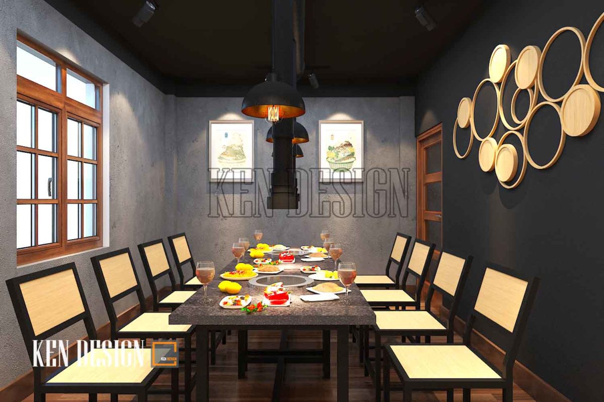 Thiết kế quán lẩu đẹp, sang trọng