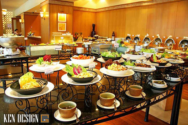 săp xep thiet bi nha hang buffet khoa hoc 3 600x400 - Sắp xếp thiết bị nhà hàng buffet như thế nào là hợp lý