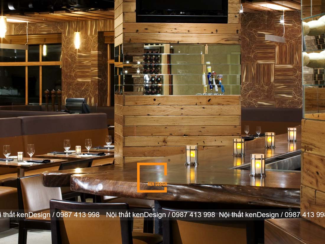 khi thiet ke nha hang bang go can luu y dieu gi 5 - Khi thiết kế nhà hàng bằng gỗ cần lưu ý điều gì?