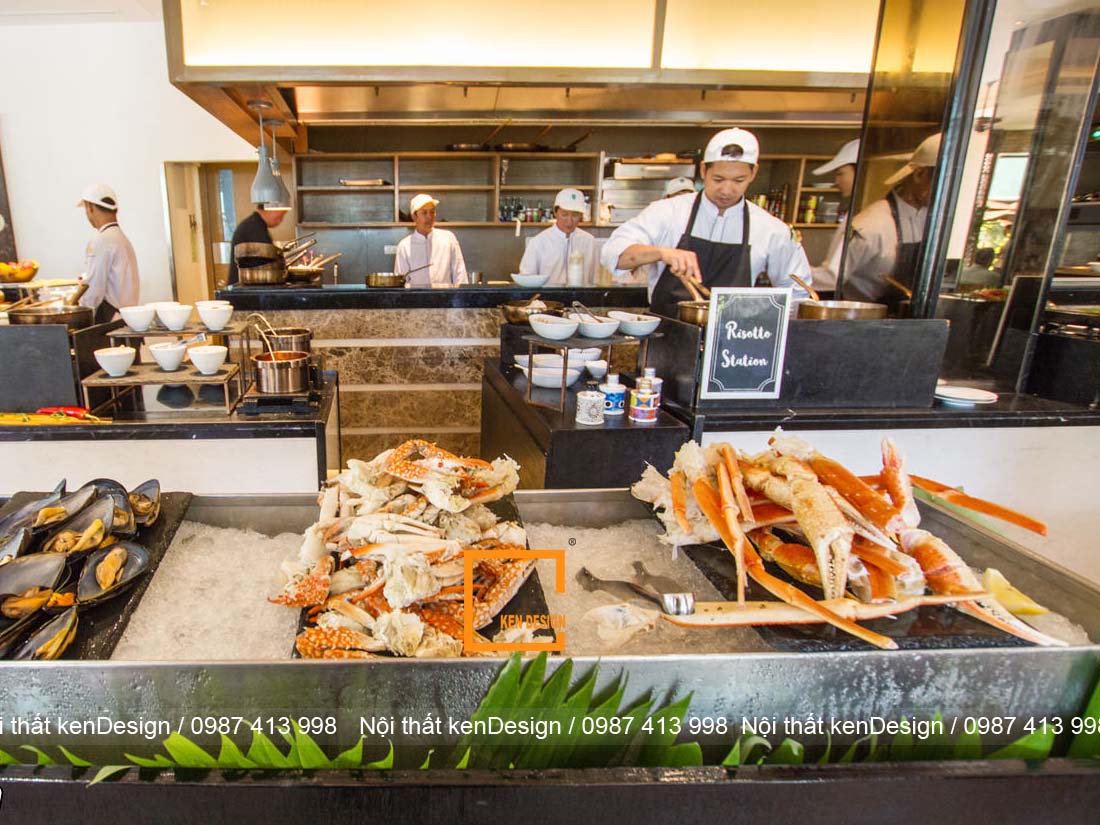 kinh nghiem thiet ke nha hang buffet hai san hieu qua 4 - Kinh nghiệm thiết kế nhà hàng buffet hải sản hiệu quả