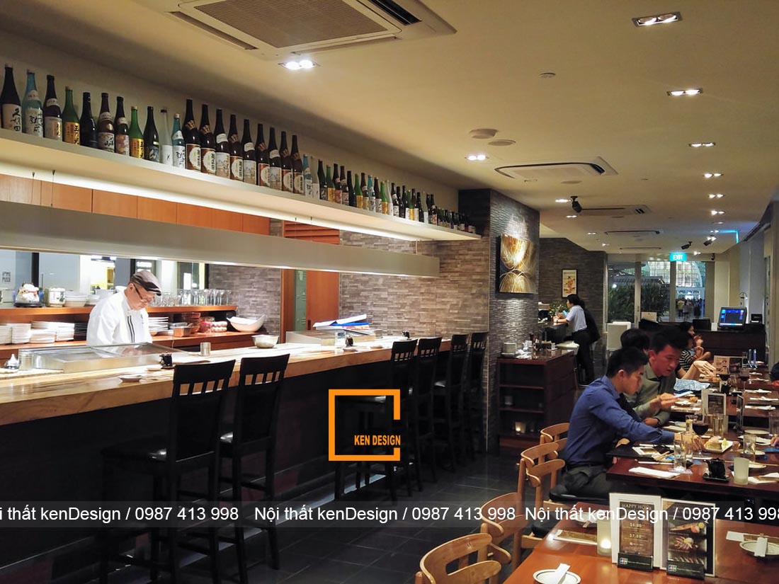 thiet ke nha hang kieu nhat phong cach hien dai sang trong 4 - Thiết kế nhà hàng kiểu Nhật phong cách hiện đại, sang trọng