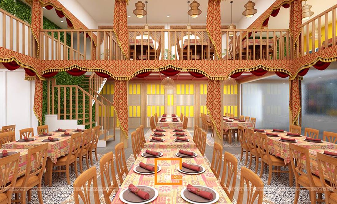 mau thiet ke nha hang thai lan dep thu hut khach hang 3 - Mẫu thiết kế nhà hàng Thái Lan đẹp, thu hút khách hàng