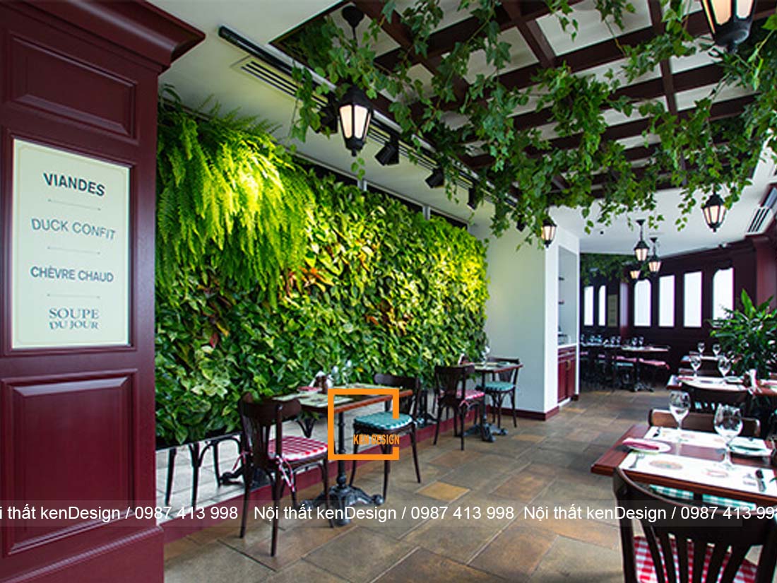 cach thiet ke nha hang phong cach hien dai voi go va cay xanh 3 - Thiết kế nhà hàng phong cách hiện đại với gỗ và cây xanh