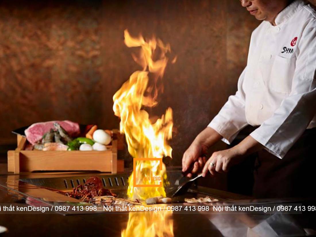 Tìm hiểu về Teppanyaki trong thiết kế nhà hàng Nhật Bản tim hieu ve teppanyaki trong thiet ke nha hang nhat ban 2 - Tìm hiểu về Teppanyaki trong thiết kế nhà hàng Nhật Bản