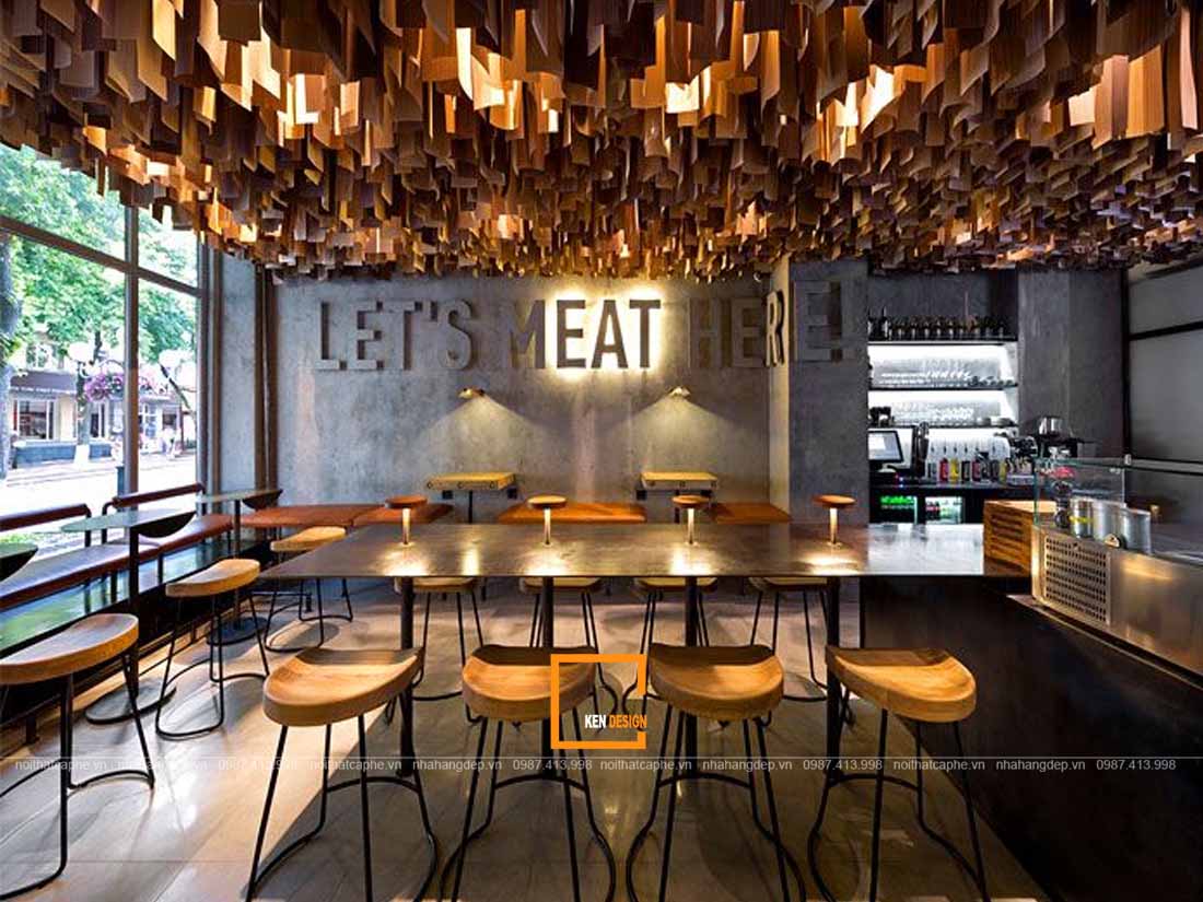 thiet ke nha hang an uong phong cach cong nghiep 3 - Thiết kế nhà hàng ăn uống phong cách công nghiệp