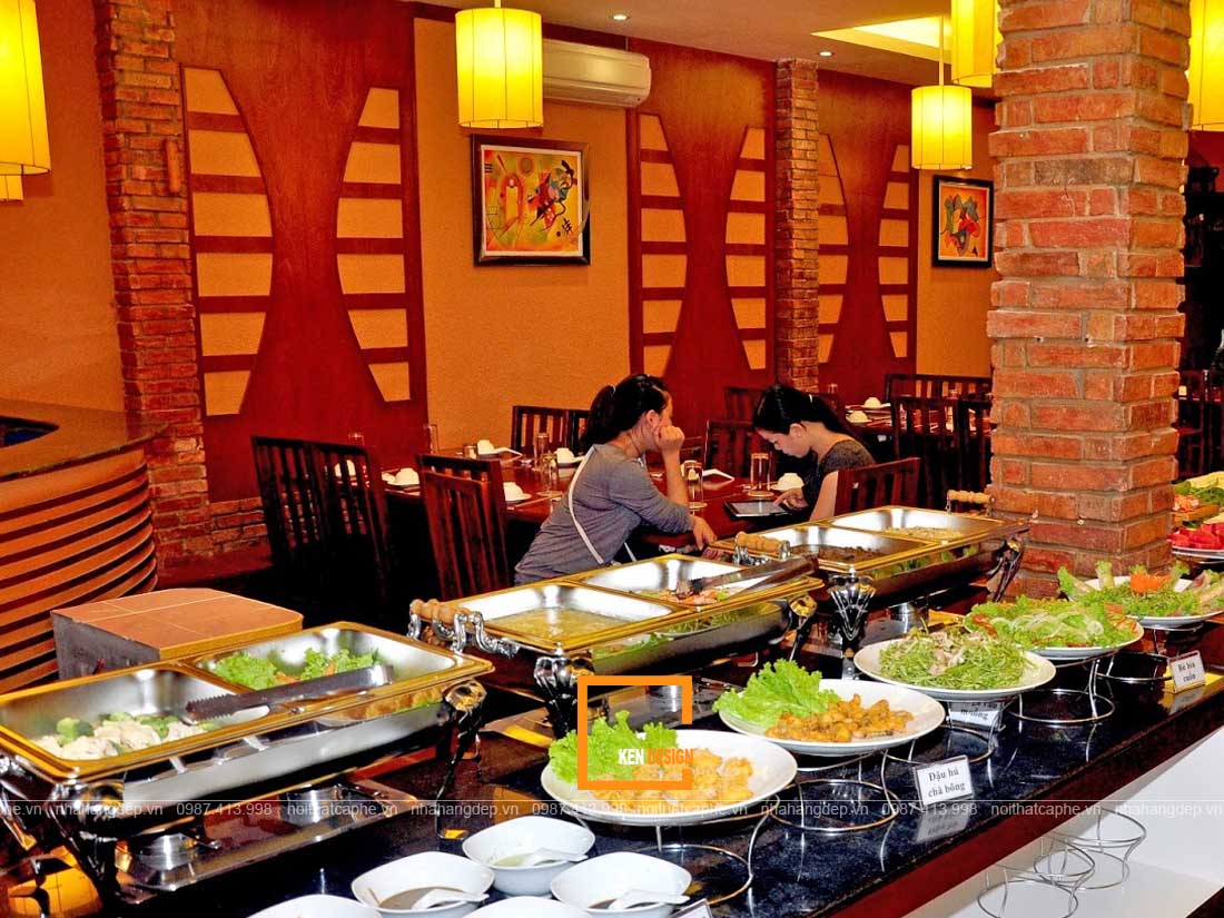 cach lay long thuc khach tu thiet ke nha hang buffe - Cách "lấy lòng" thực khách từ thiết kế nhà hàng buffet