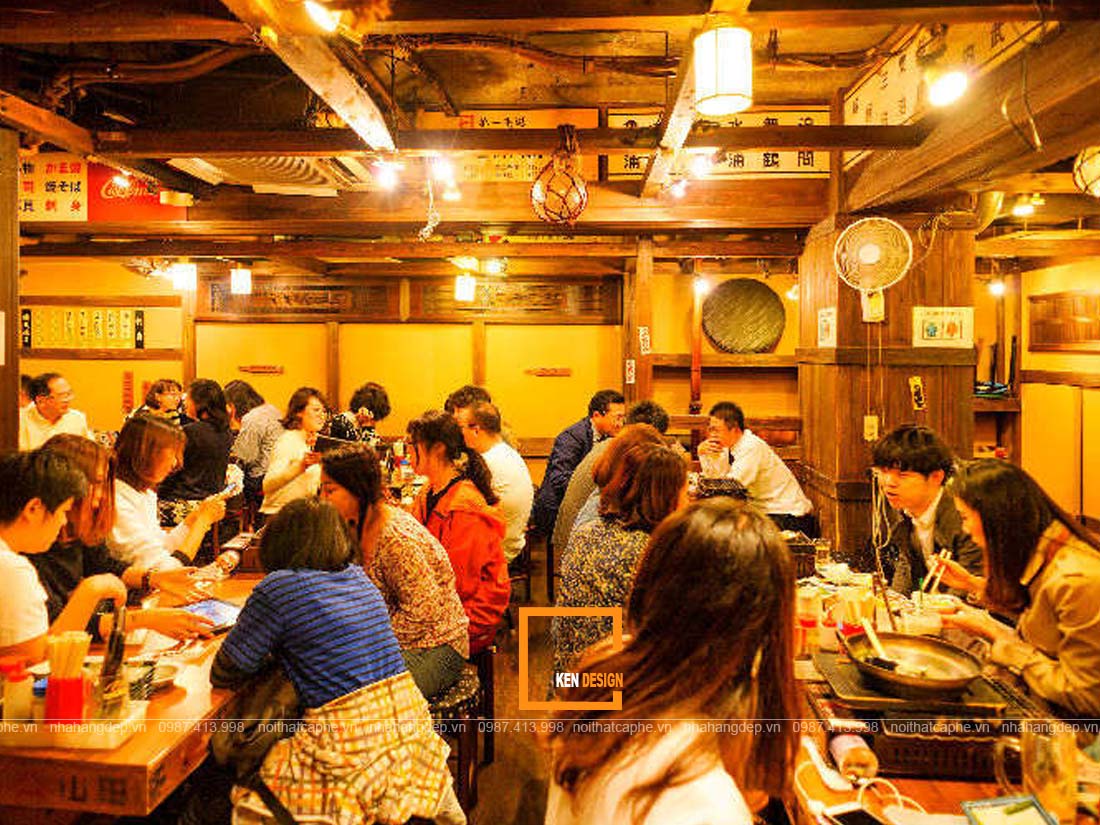 thiet ke nha hang nhat ban dep nghe thuat sap dat trong khong gian 1 - Thiết kế nhà hàng Nhật Bản đẹp - Nghệ thuật sắp đặt trong không gian