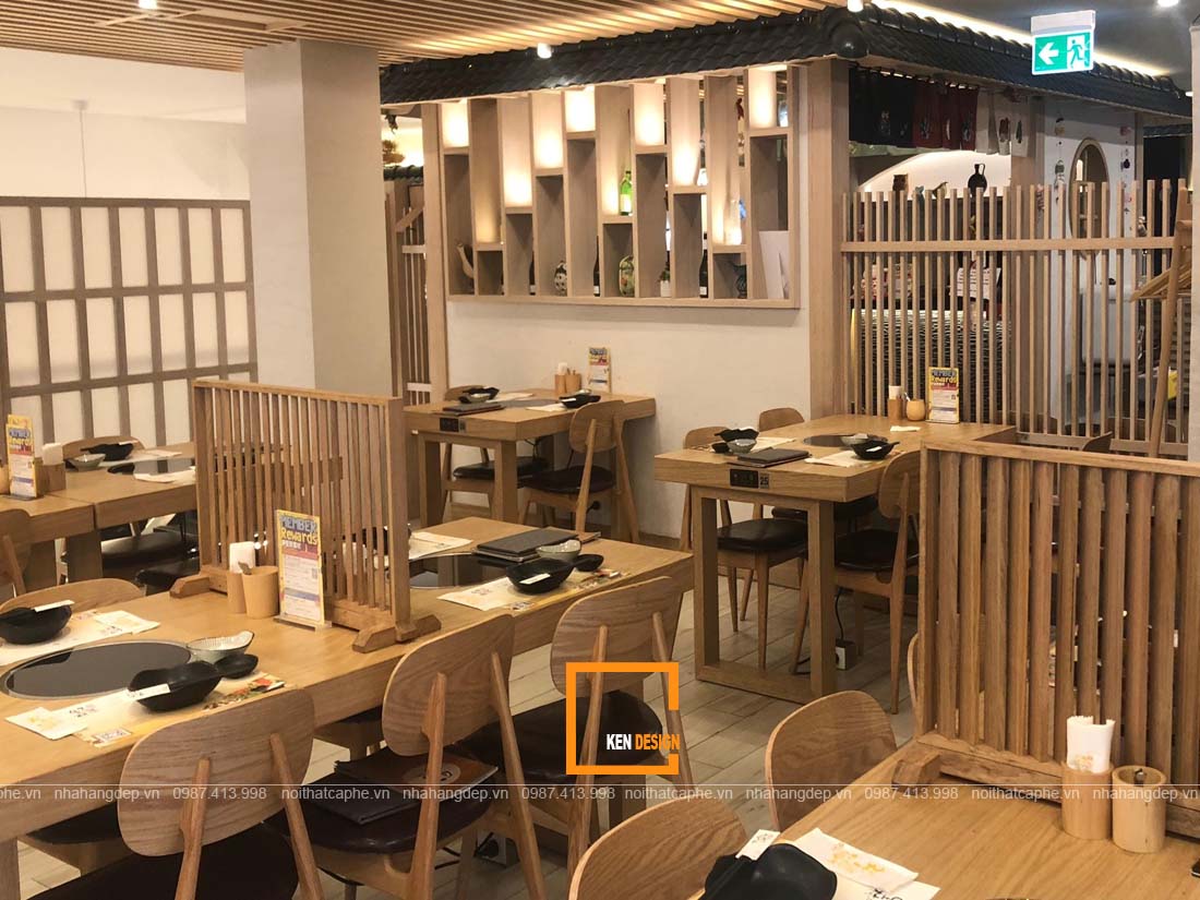Trang trí thiết kế nhà hàng kiểu Nhật với decor đặc trưng