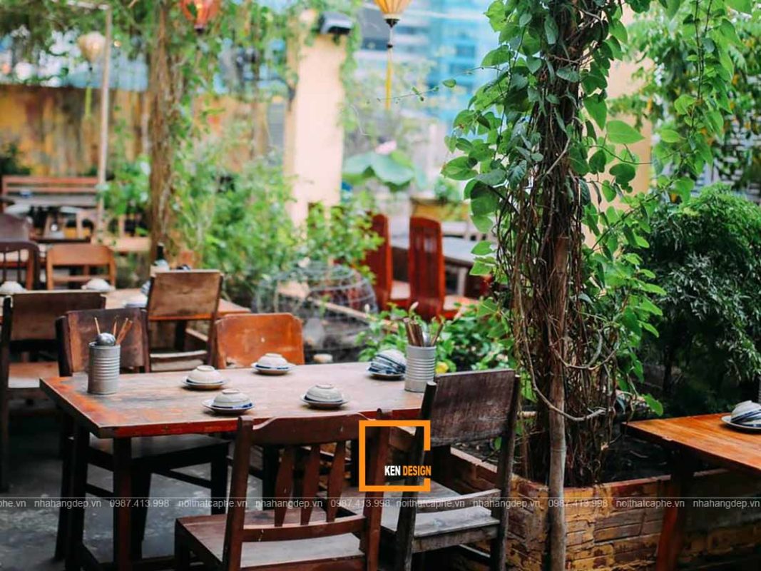 thiet ke nha hang san vuon 4 1067x800 - Thiết kế nhà hàng sân vườn thu hút mọi khách hàng
