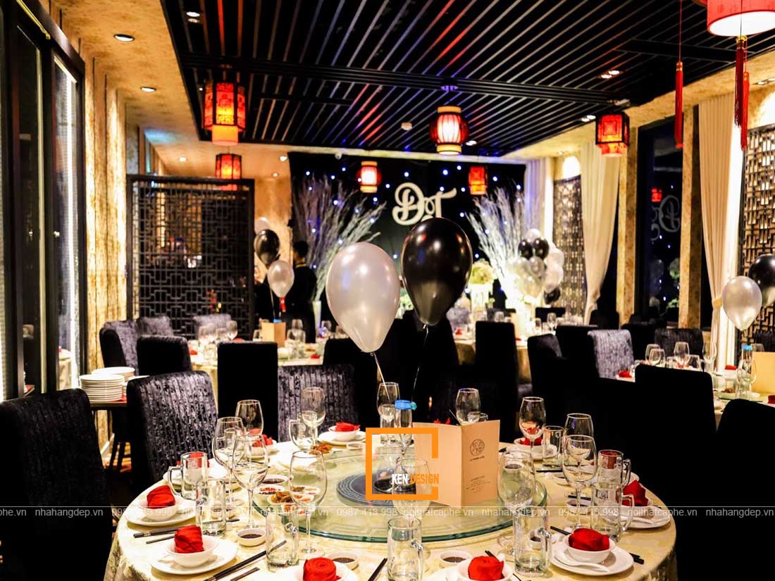 Trang trí thiết kế nhà hàng Trung Hoa thu hút