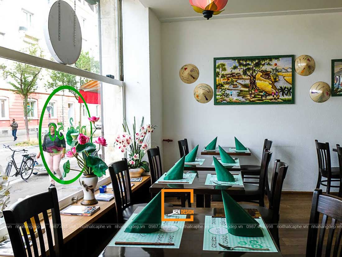 Trang trí nhà hàng mang đậm nét thuần Việt