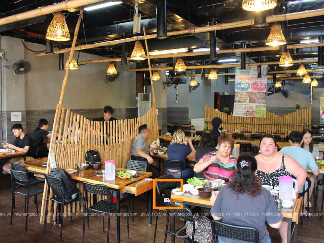 Thiết kế nhà hàng bún đậu khách hàng nô nức đến