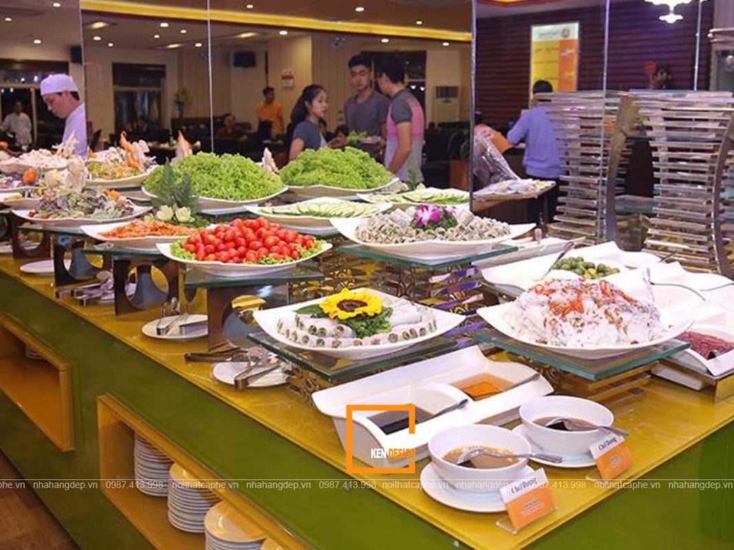 thiet ke nha hang buffet lau 5 1 1067x800 - Thiết kế nhà hàng buffet lẩu dựa trên những tiêu chí nào?