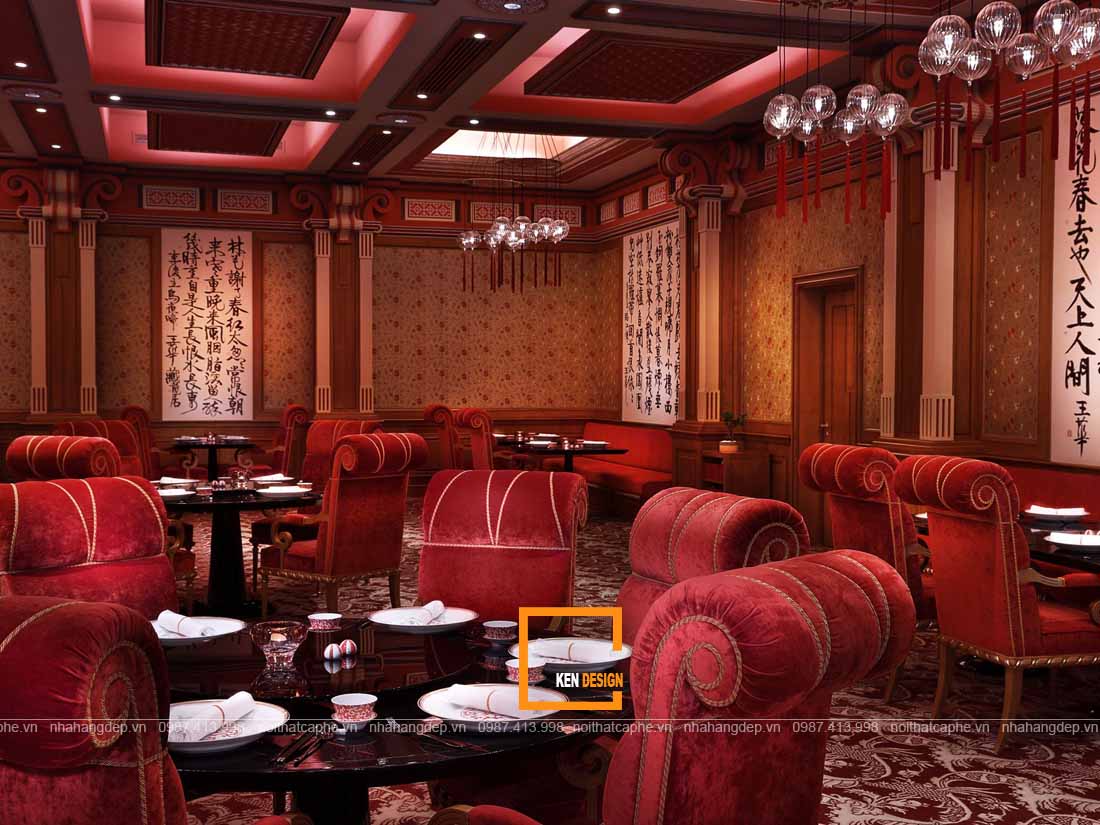 Thiết kế nội thất nhà hàng Trung Hoa