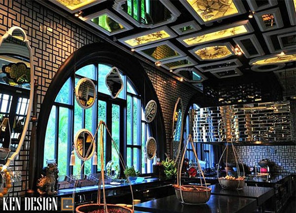 thiet ke nha hang truyen thong phong cach viet hieu qua 2 1 - Thiết kế nhà hàng truyền thống phong cách Việt hiệu quả