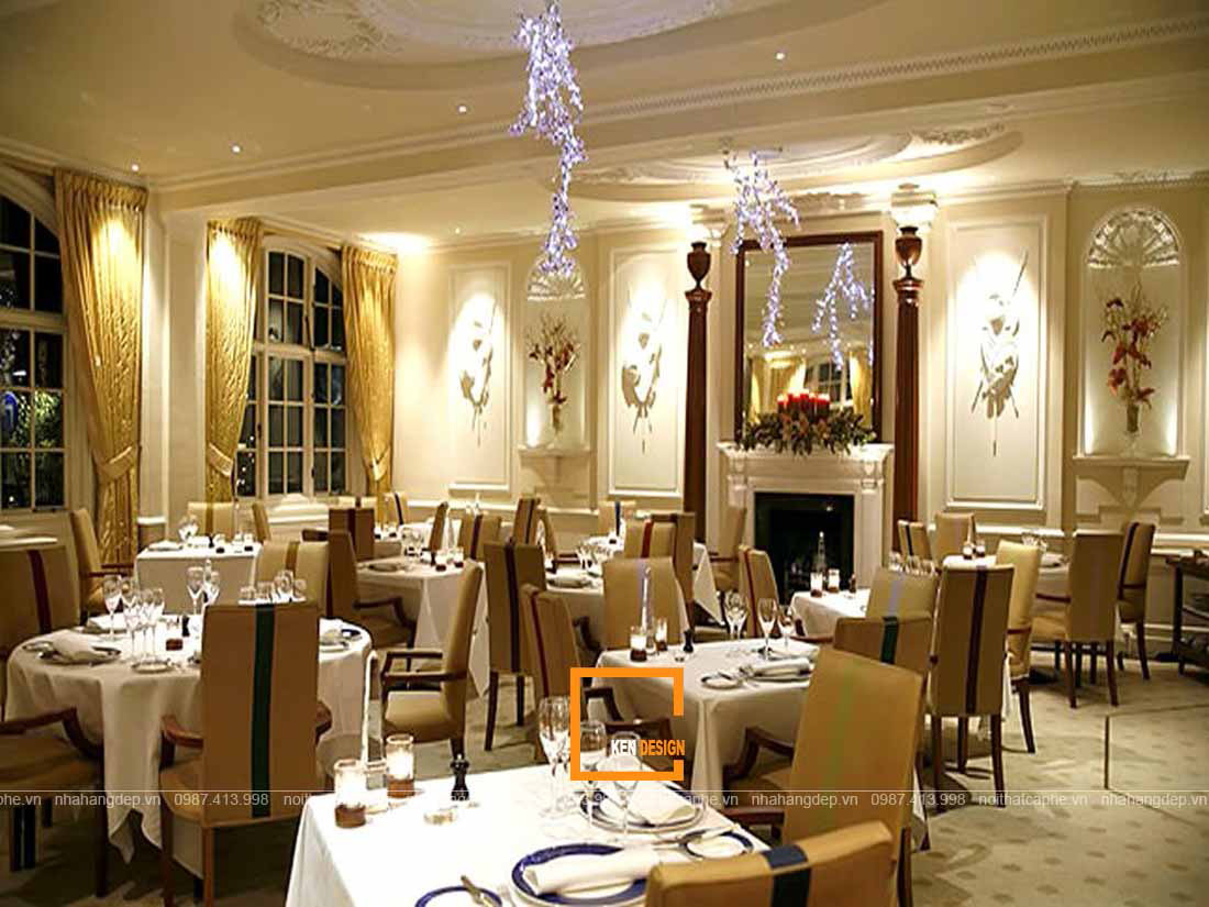 Thiết Kế Nhà Hàng Phong Cách Tân Cổ điển (3)