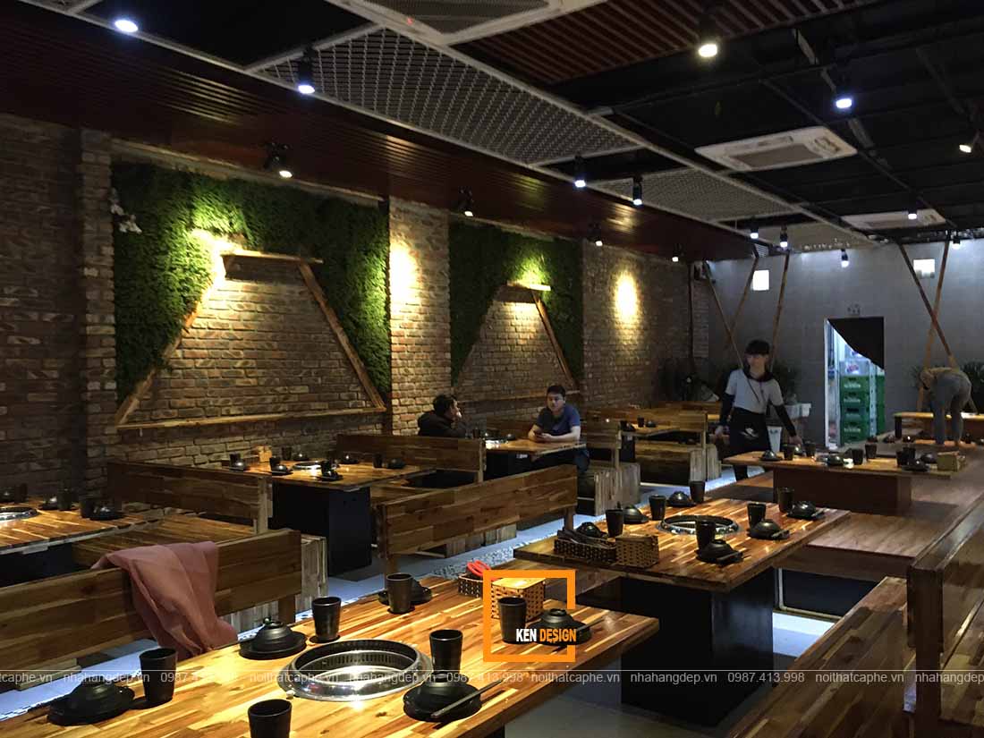Thi Công Nhà Hàng Lẩu Nướng Trang Trí 2