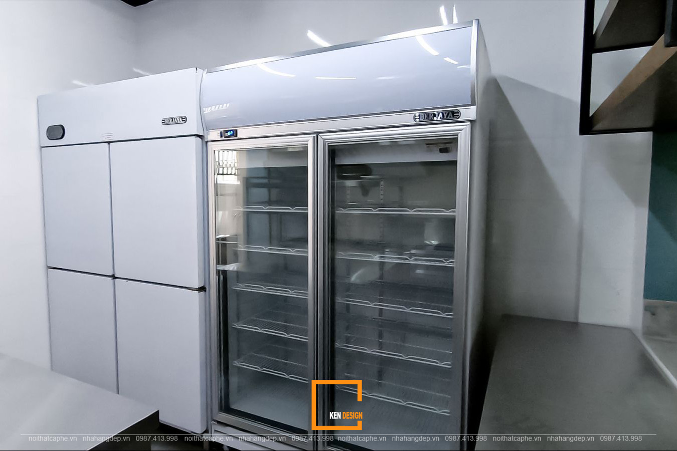 Thi Công Nhà Hàng Lẩu Nướng Tủ Lạnh Công Nghiệp