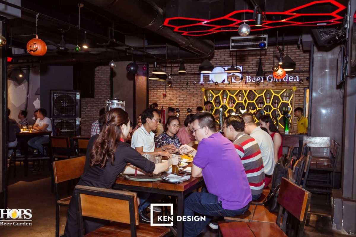 Thiet Ke Hops Beer Garden 5 KenDesign chuyên thiết kế thi công nội