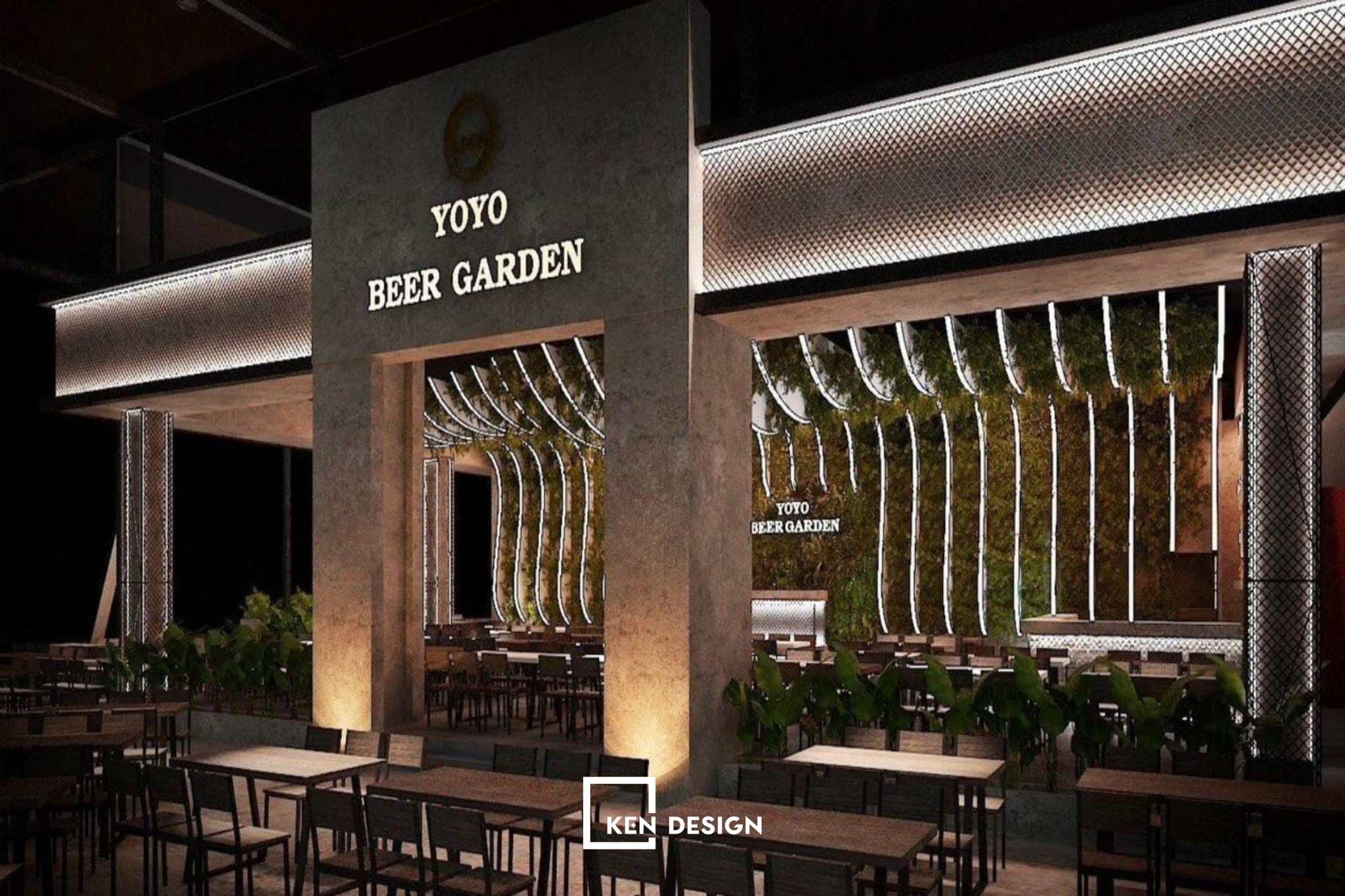 Thiết kế nhà hàng Beer Garden