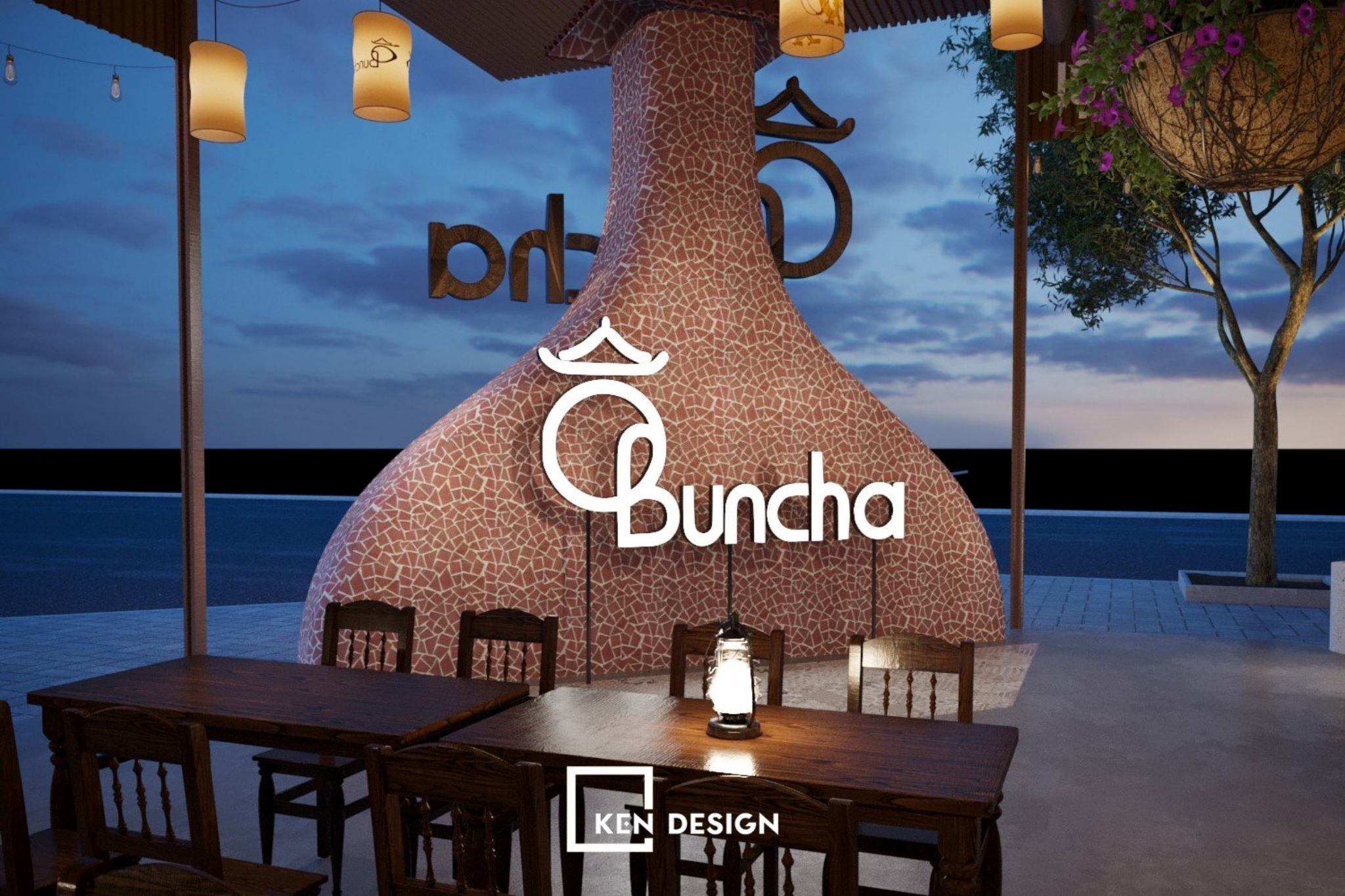 Thiết kế nhà hàng Ô Bun Cha 2 tại Quy Nhơn