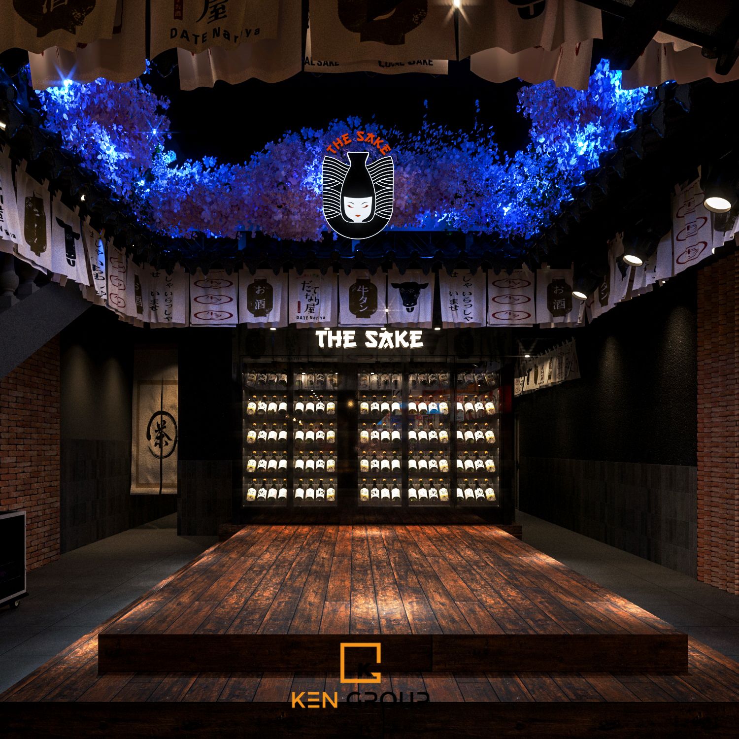 thiet ke nha hang the sake 19 1 - Thiết kế nhà hàng The Sake - Khám phá Nhật Bản thu nhỏ giữa lòng Sài Gòn