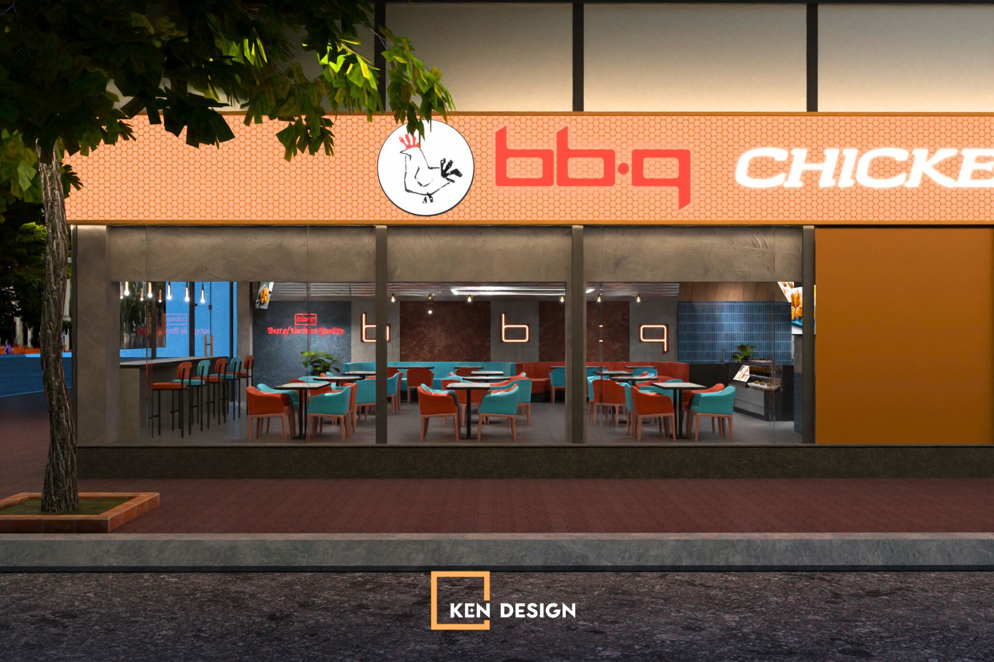 Thiết kế nhà hàng BBQ Chicken Hải Dương - Phong cách Industrial ấn tượng!