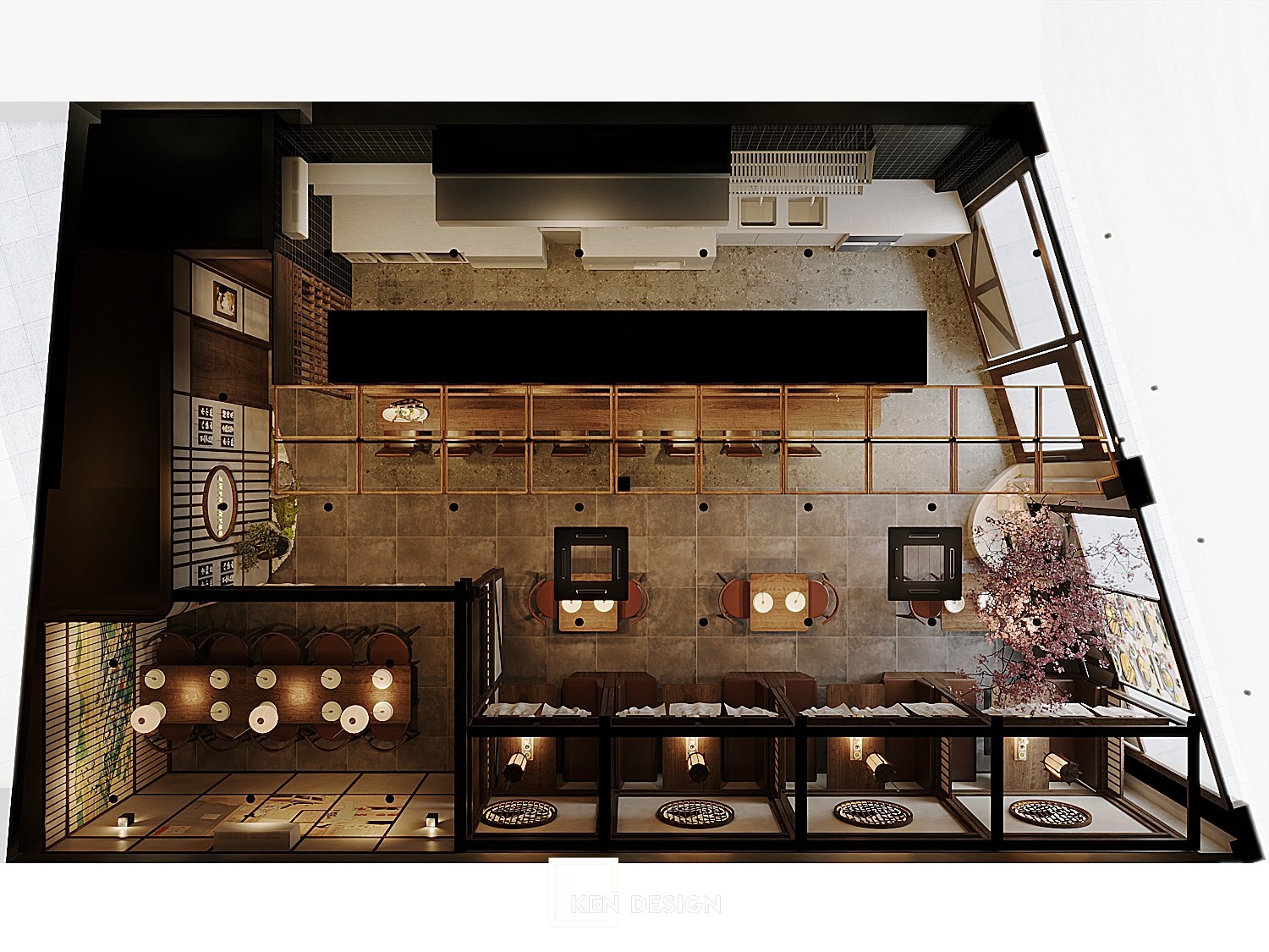 Thiet Ke Nha Hang Nhat Ban Omu Ba Tai Phan Ke Binh 2 Thiet Ke Nha Hang Nhat Ban Omu Ba Tai Phan Ke Binh 2