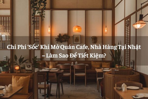 Chi Phi Soc Khi Mo Quan Cafe Nha Hang Tai Nhat Lam Sao De Tiet Kiem