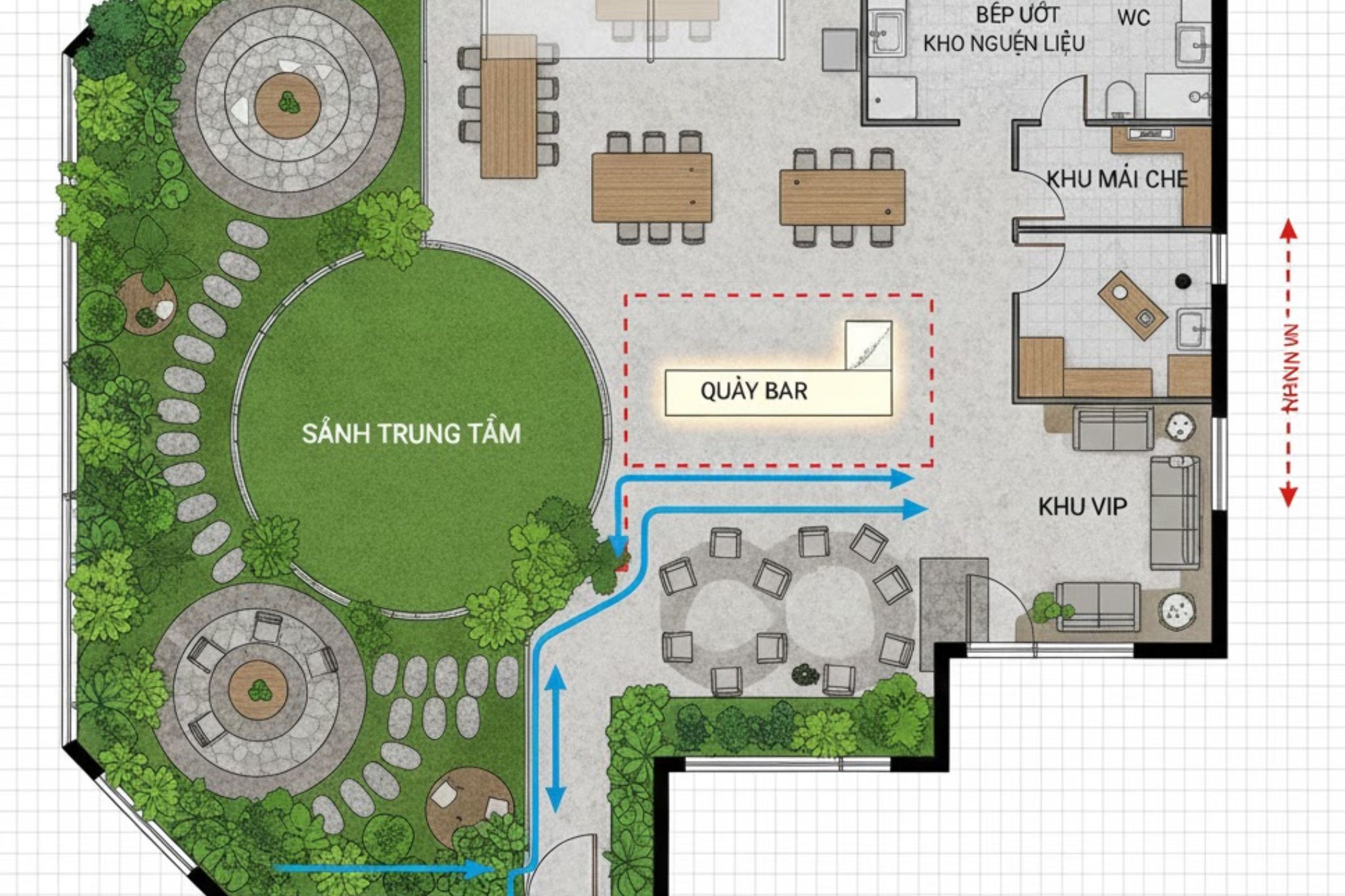 Mau Thiet Ke Quan Nhau San Vuon Tren 500m2 2