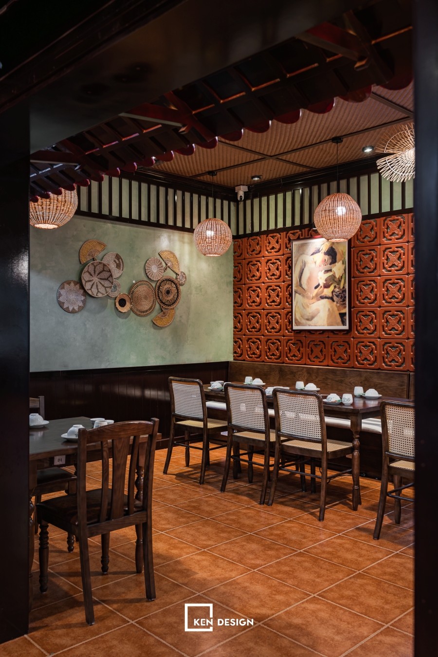 Thi công nhà hàng Phương Nam Yên Lãng