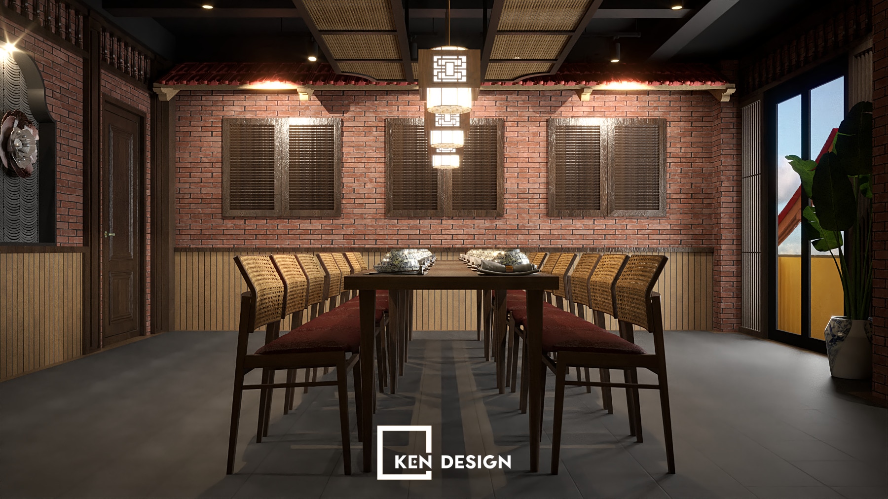 Thiet Ke Nha Hang Com Que Ba Tan Phong Cach Indochine Ket Hop Dan Gian Duong Dai 16 Thiet Ke Nha Hang Com Que Ba Tan Phong Cach Indochine Ket Hop Dan Gian Duong Dai 16