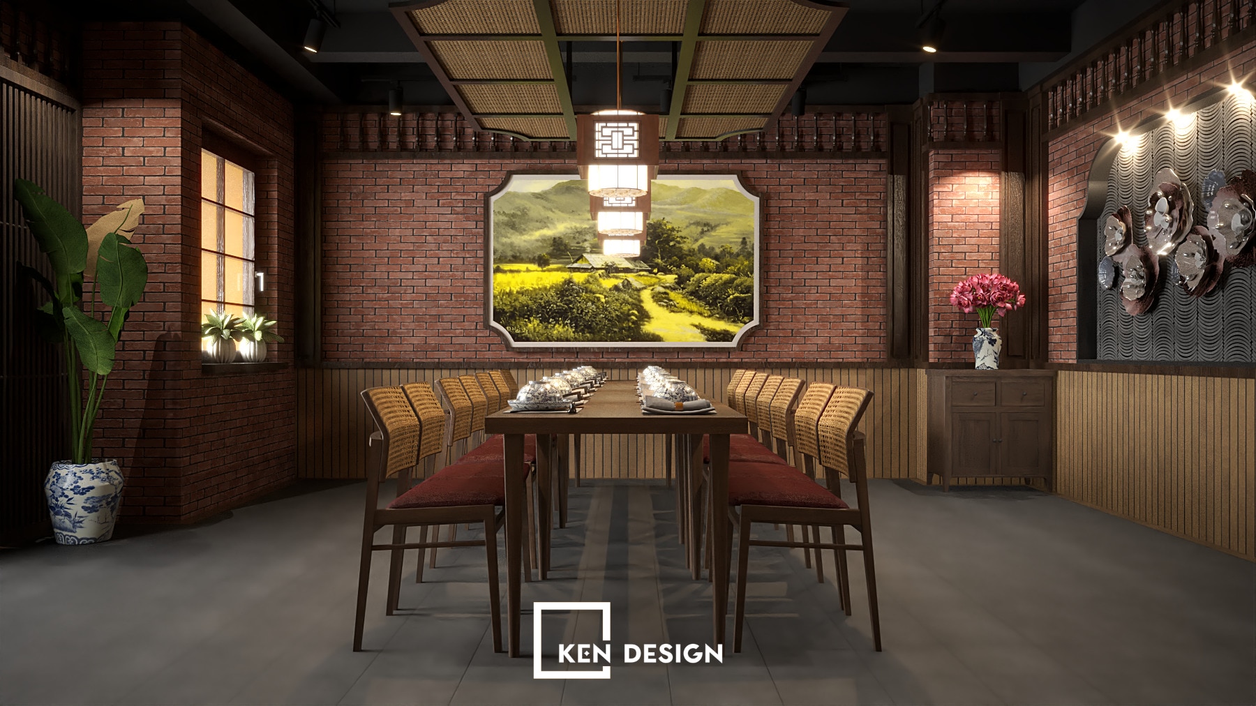 Thiet Ke Nha Hang Com Que Ba Tan Phong Cach Indochine Ket Hop Dan Gian Duong Dai 17 Thiet Ke Nha Hang Com Que Ba Tan Phong Cach Indochine Ket Hop Dan Gian Duong Dai 17