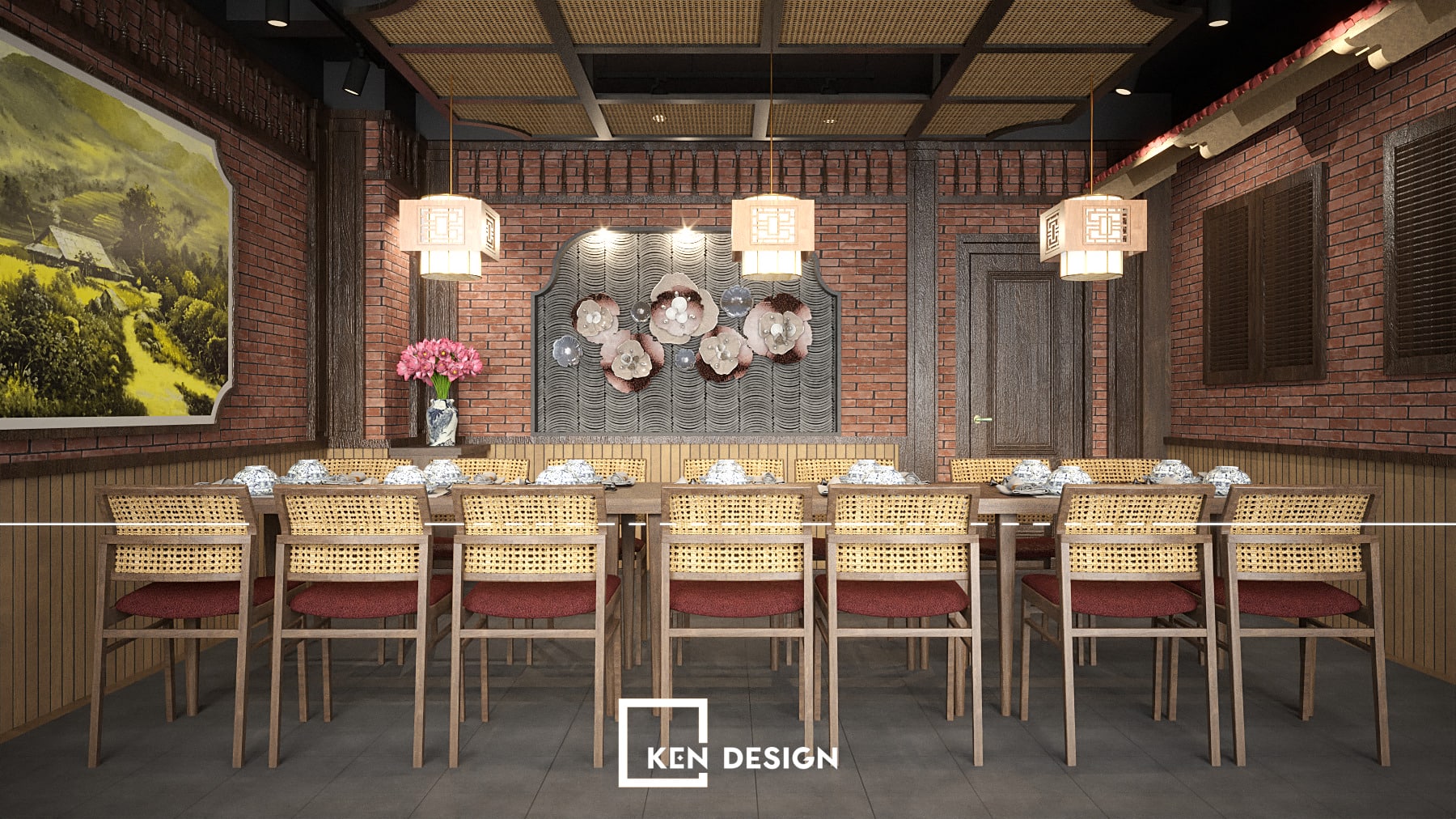 Thiet Ke Nha Hang Com Que Ba Tan Phong Cach Indochine Ket Hop Dan Gian Duong Dai 18 Thiet Ke Nha Hang Com Que Ba Tan Phong Cach Indochine Ket Hop Dan Gian Duong Dai 18