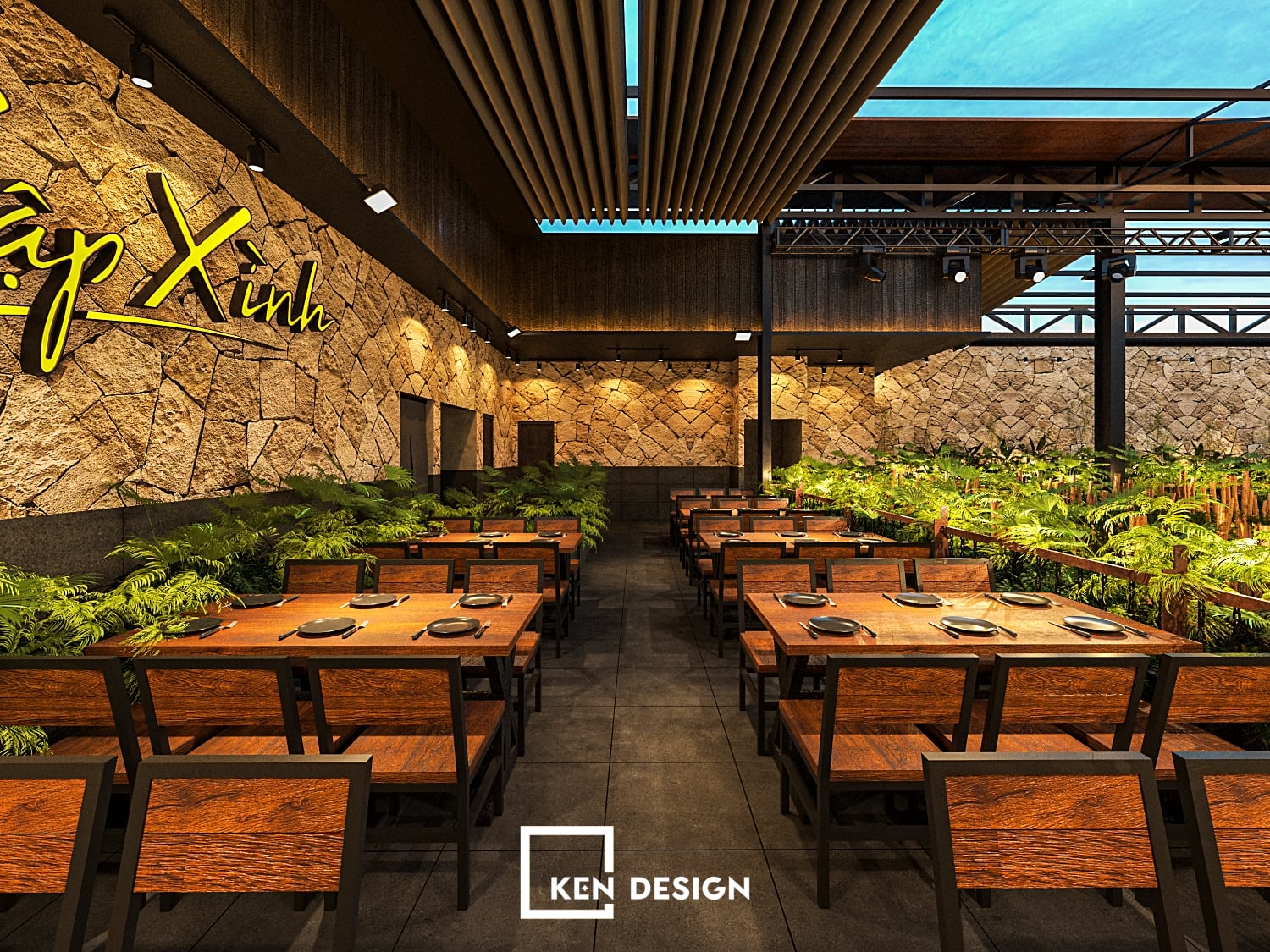 Thiet Ke Nha Hang Beer Garden Xap Xinh Tai Hai Phong Phong Cach Tropical Industrial 16