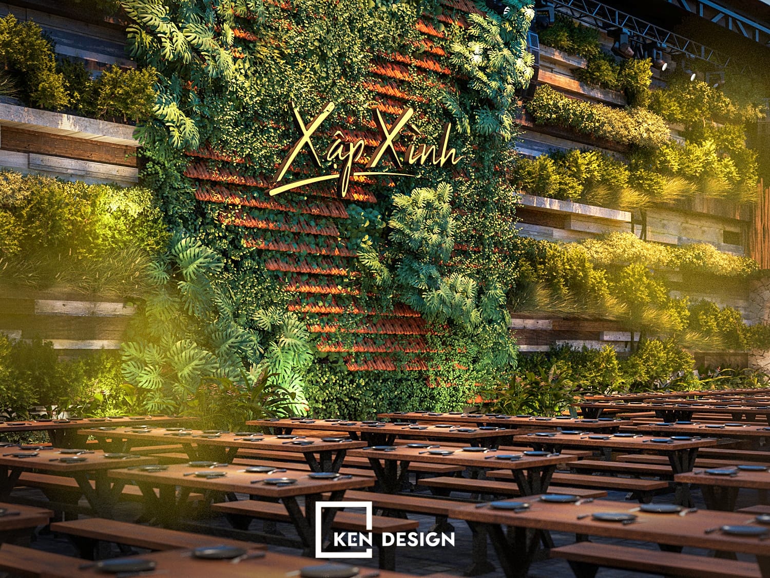 Thiet Ke Nha Hang Beer Garden Xap Xinh Tai Hai Phong Phong Cach Tropical Industrial 8