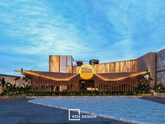 Thiết kế nh&agrave; h&agrave;ng The Gangs Airport tại G&ograve; Vấp