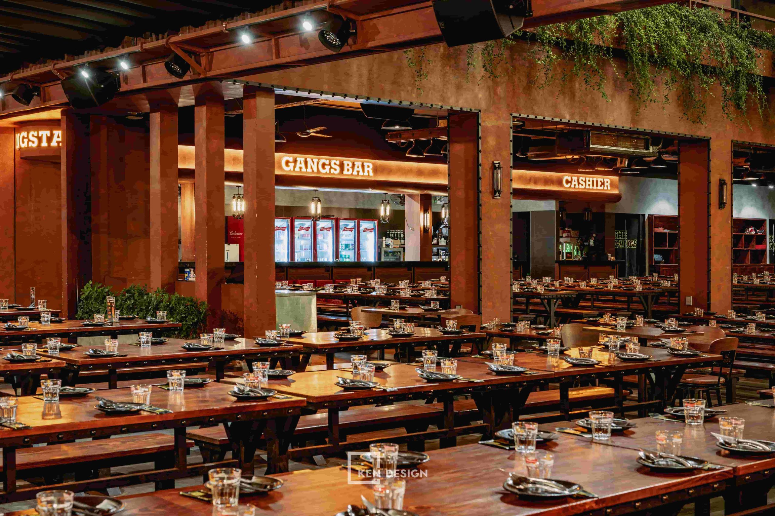 thi công nhà hàng The Gangs Airport thi công nhà hàng The Gangs Airport