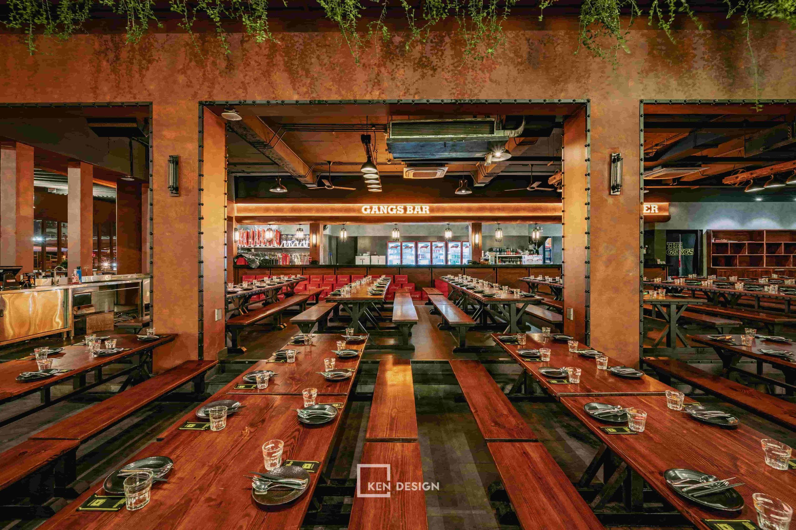Thi công nhà hàng The Gangs Airport Thi công nhà hàng The Gangs Airport