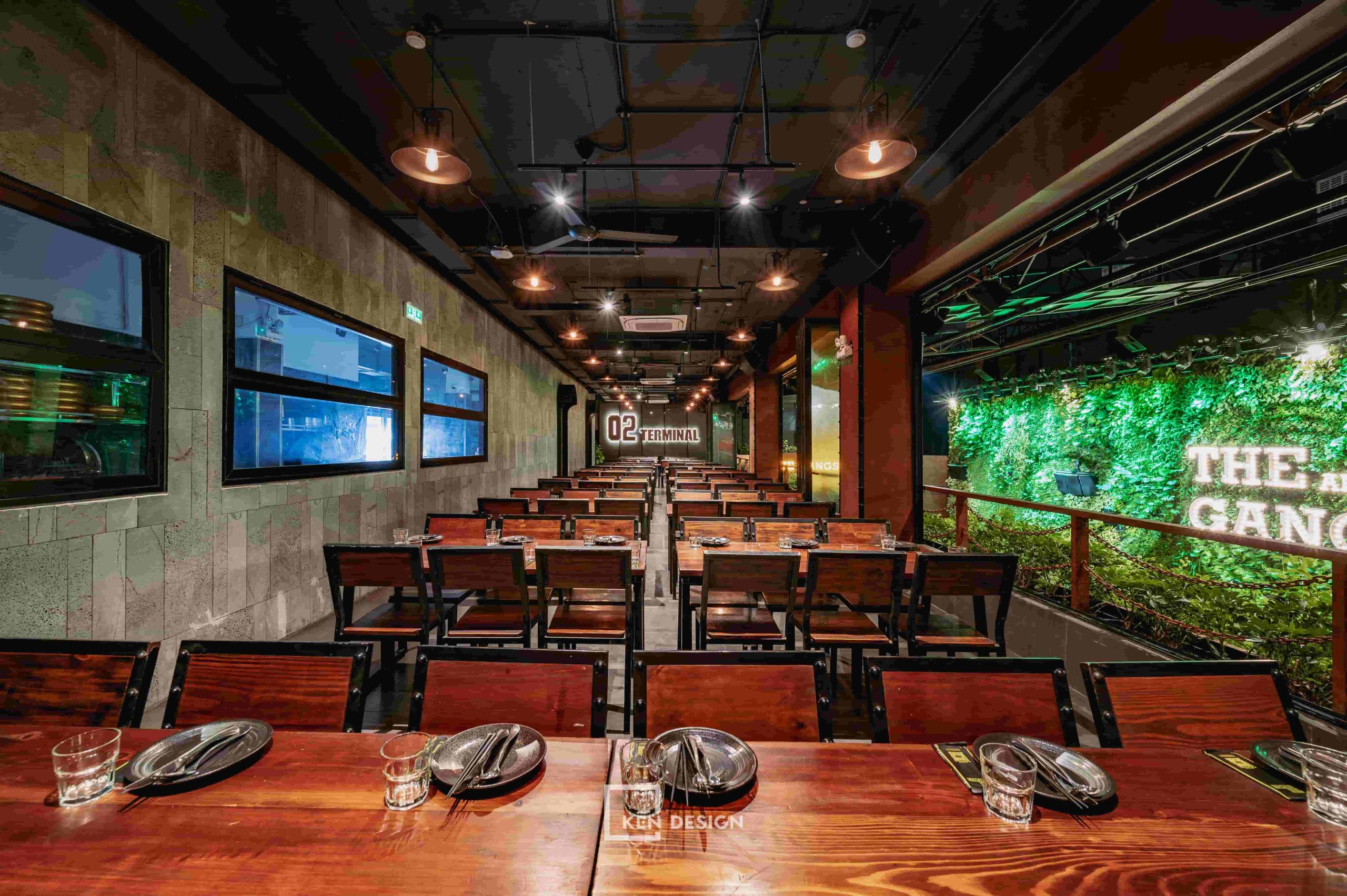 thi công nhà hàng The Gangs Airport thi công nhà hàng The Gangs Airport