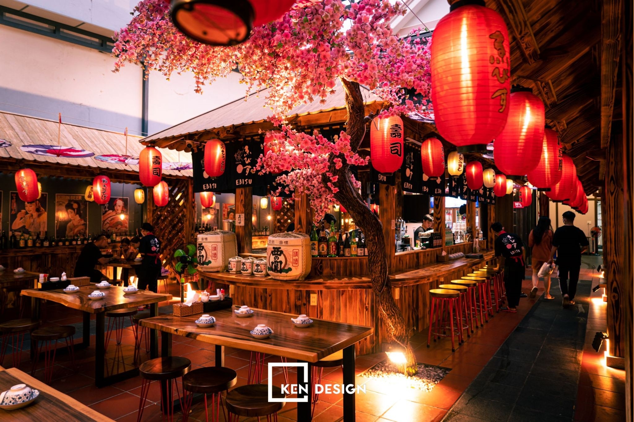 Mô hình nhà hàng Nhật Bản Mô hình nhà hàng Nhật Bản