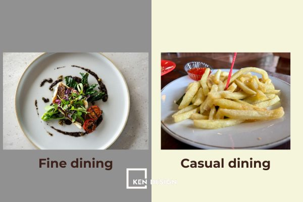 So s&aacute;nh chi tiết m&ocirc; h&igrave;nh Fine Dining v&agrave; Casual Dining
